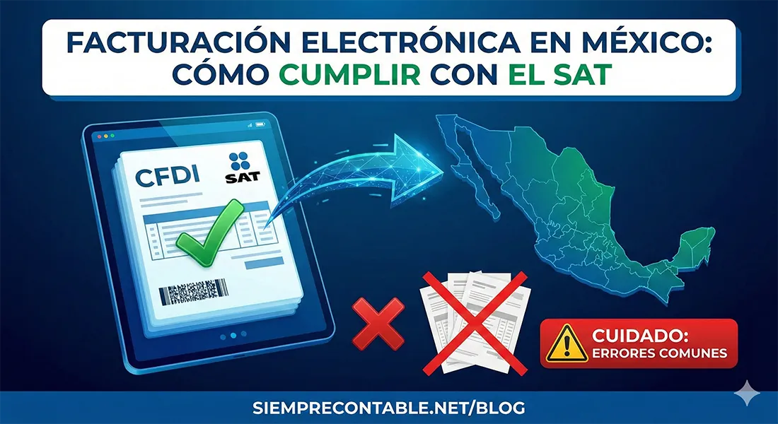 Facturación Electrónica en México: Cómo Cumplir con los Requisitos del SAT y Evitar Errores Comunes